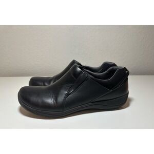 DANSKO Women's Black Leather‎ Neci Slip On Comfort Shoes Loafers US 7.5-8 EU 38